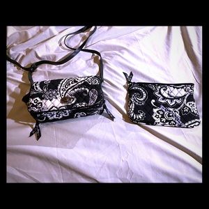 Vera Bradley black and white purse